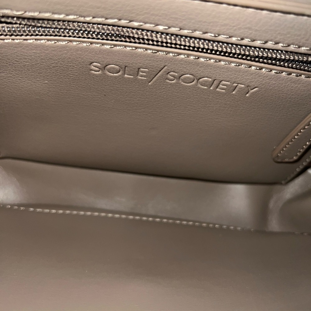 Sole Society Taupe Crossbody Bag - Picture 4 of 4